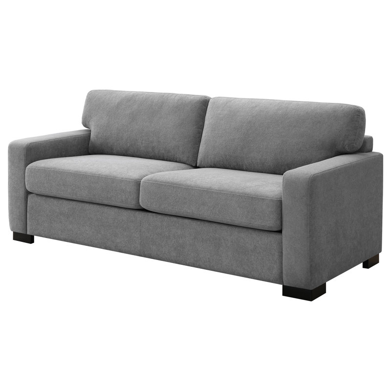 Ellaclaire Upholstered Sofa Sleeper with Queen Mattress Gray, Gray Polyester