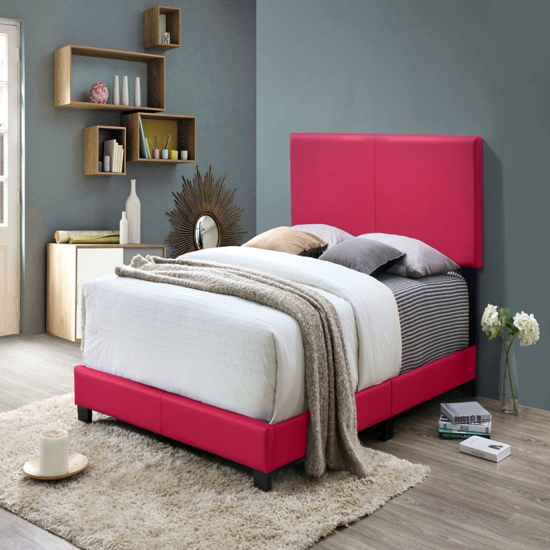 1 unité de base de lit double avec lit plateforme et lit double