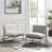 Arrlo Biscuit Tufted Armless Slipper Chair-2118248196