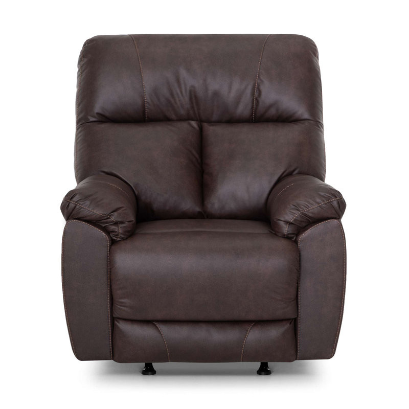 Fauteuil inclinable manuel en fudge, Brown Polyester