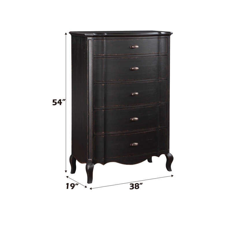Commode noire antique, Commode noire antique