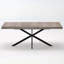 Table de salle à manger rétro extensible, design élégant pour différentes pièces-126986228