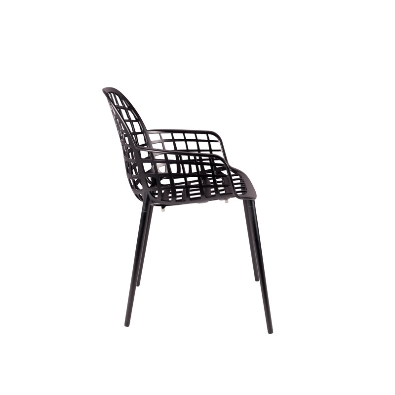 Albert Kuip Outdoor Lounge Chair, Black