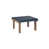 Navy Blue Top/Antique Mahogany Base