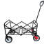 Chariot pliant robuste - 21,65 po de largeur, rouge 600D pour le camping, le magasinage et les sorties à la plage-121026926