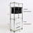 Laundry Hamper With 3 Pull-Out Bags, Waterproof Board, Heavy-Duty Iron Frame, Organize 4 Rolling Wheels Basket, Tier Sorter, , Construction, Easy Transport