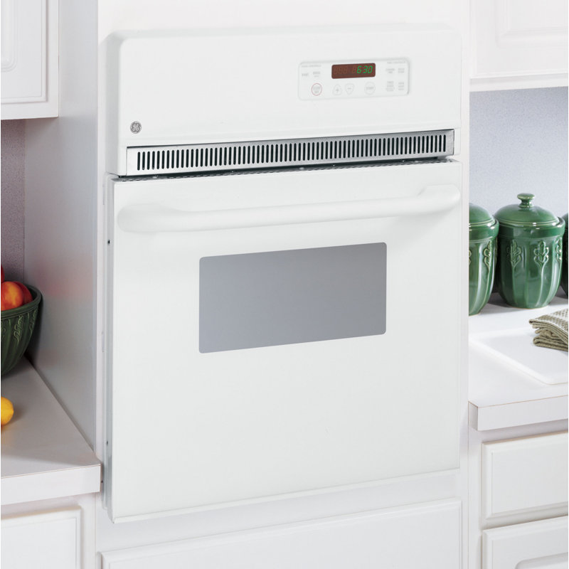 24" Self Cleaning  Electric Single Wall Oven, White