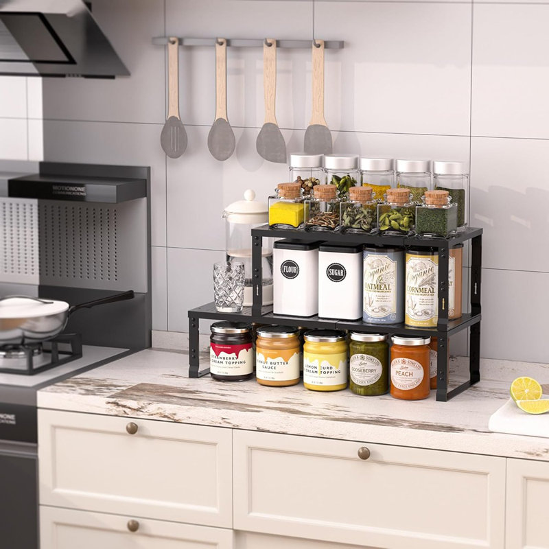 Support de rangement réglable et extensible pour 3 tablettes