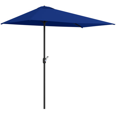 8ft Half Umbrella Outdoor Balcony Parasol
