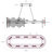 Polaris 20 - Light Dimmable Square / Rectangle Chandelier-1614281601