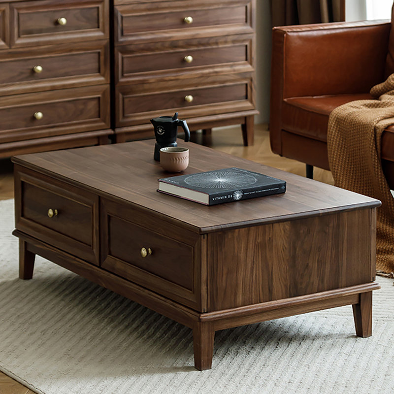 Black walnut solid wood end table