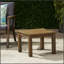 Table d'appoint en bois d'acacia Temecula Minimalist, durable et élégante pour les espaces extérieurs avec un design à lattes-792520634