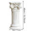 Colonne de jardin décorative, colonne romaine blanche rétro élégante de style grec antique de 15 po, convient à la décoration de jardin, convient aux mariages et aux tables de salle à manger, polyvalente pour une utilisation intérieure / extérieure, parfaite