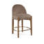 Tabouret de comptoir rembourré en tissu Maud-121555374