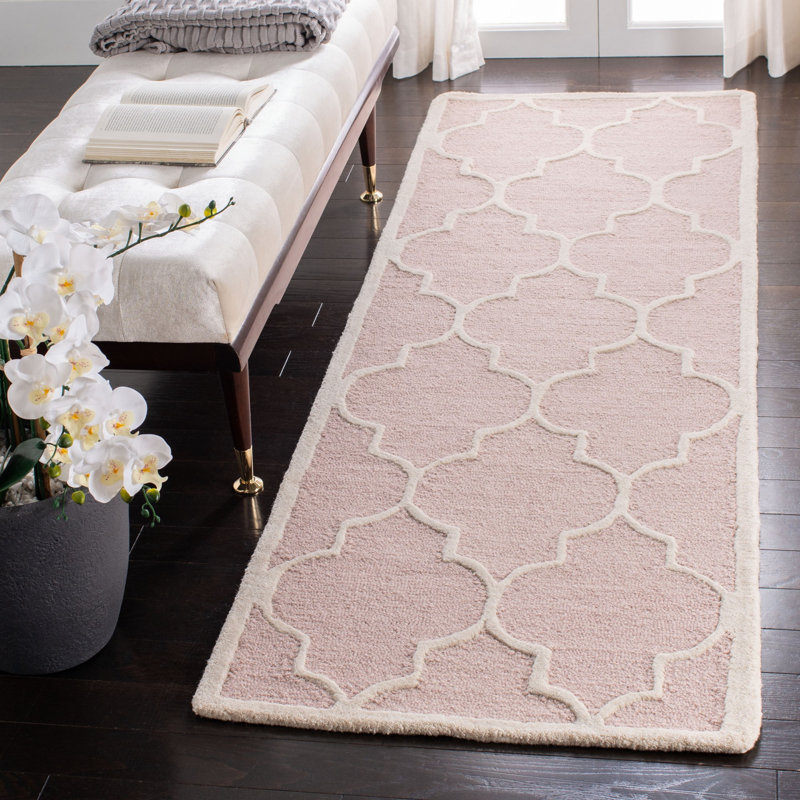 Cannen Hand Tufted Wool Geometric Rug, Runner 2'6" x 8'