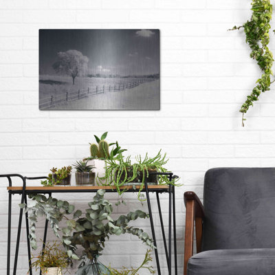 «Trees Fence I» par Debra Van Swearingen