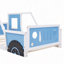 Lit plateforme en bois avec roulettes-409067535