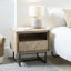 55cm W Solid Wood Bedside Table