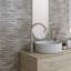 Carreau de mosaïque murale en pierre naturelle 12 po x 12 po Lelana