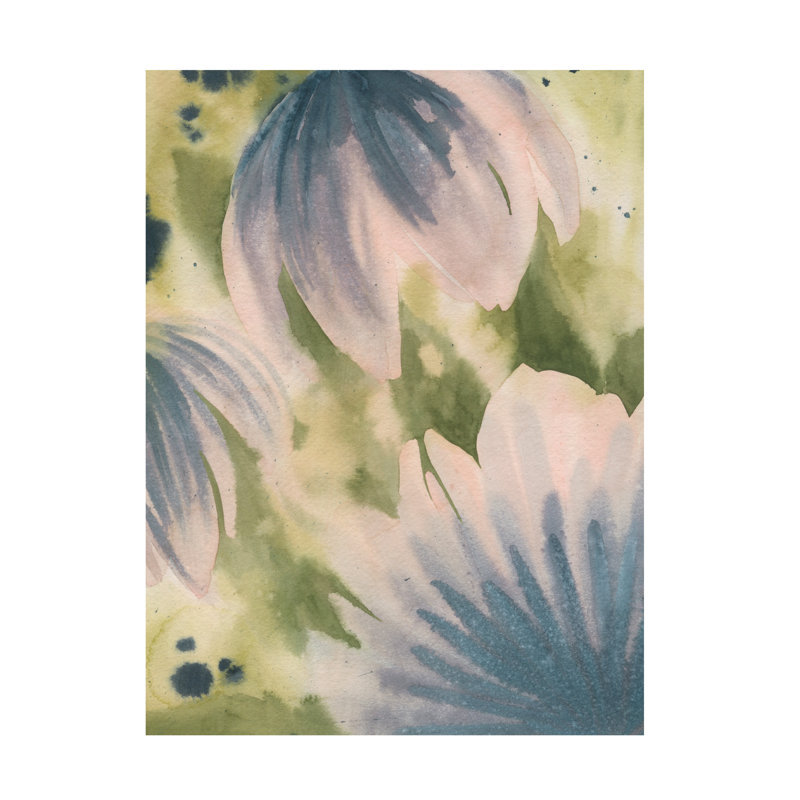 Art mural sur toile tendue - «Beneath the Wildflowers I» de Grace Popp pour décoration de salon, de chambre à coucher ou de bureau - 14 x 19