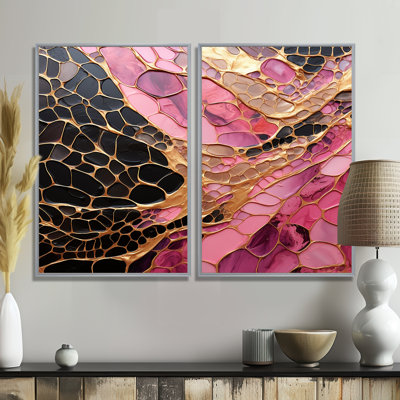 Doretha - Pink Wall Art