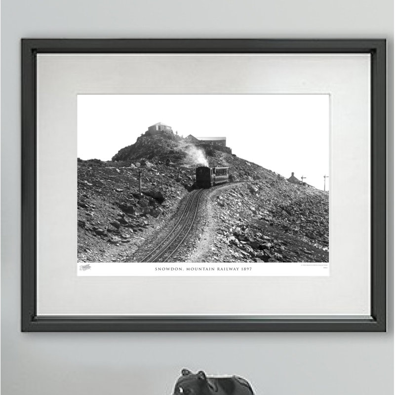 Snowdon, Mountain Railway 1897 by Francis Frith - Single Picture Frame Print, 28cm H x 36cm W x 2.3cm D