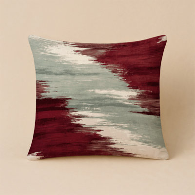 Watercolor Red Indoor and Outdoor Throw Pillow