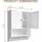 Wall-mounted Bathroom Cabinet With Louvered Doors-985361729