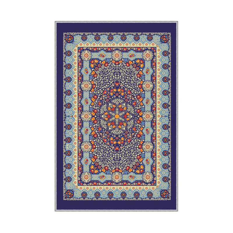Luxurious Woven Area Rug, 100% Polyester, 23.6 x 39.4 inches | 650 g/m², 0.3 in Pile Height | Antibacterial, Non-Slip PVC Dot Underside, Machine Washable | 3D Digital Printing, Perfect for Living Room & Bedroom Decor