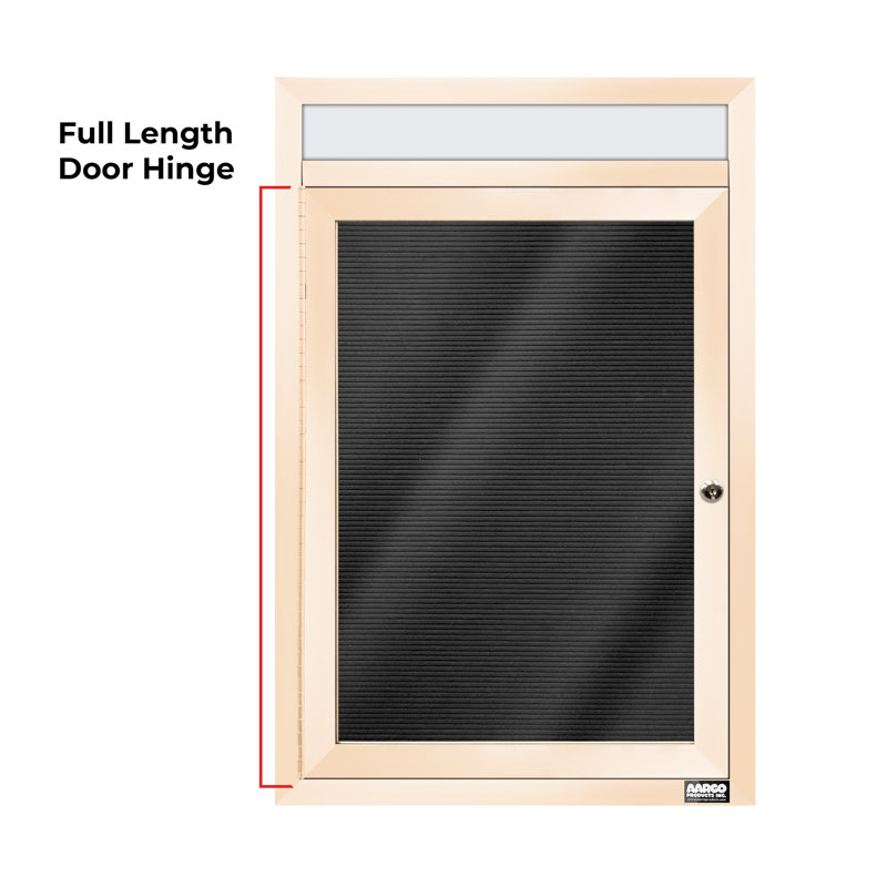 Carte à fixation murale délimitée directory cabinet, Ivoire thermolaqué, Un, H 24 po x l 18 po