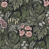 Llewelyn-Bowen - Off The Wall Floral Non-Woven Wallpaper Roll