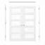 Interior 5-Lite Clear Glass Door, CARB P2 MDF & SGCC Tempered Glass French Doors, Satin Nickel Hardware-Privacy Door Lever with Lock, Latch & Hinges, Pre‑Finished & Waterproof, Pantry, Bedroom, Bathroom & Closet, Easy DIY Stain, 60"x 80"-108941250-108216038
