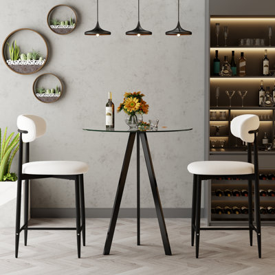 3-Piece Bar Table Set For 2