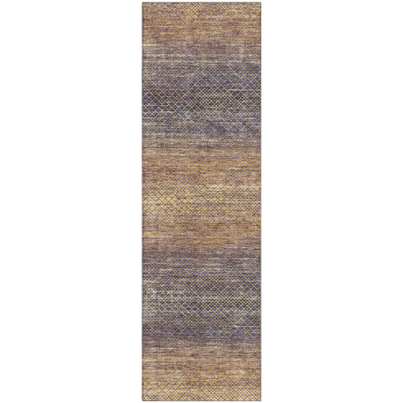 Premium Machine Washable Ariel Geometric Rug, Runner 2'3" x 7'6"