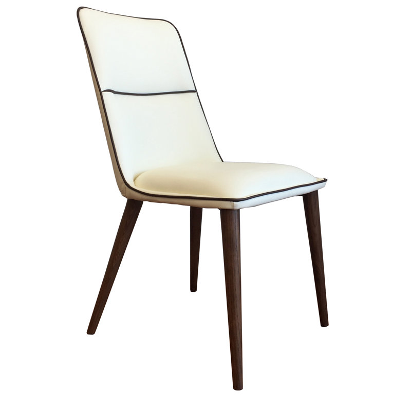 Chaise d'appoint rembourrée Throncliffe, Brun / crème
