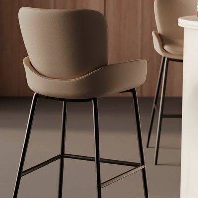 Chaise d'appoint Camel à dossier solide (lot de 2)