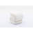 Velvet Fabric Ottoman Makeup Stool Footstool,White-841518542