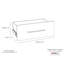Tiroir moderne l 24 po x H 10 po SuiteSymphony-113944682