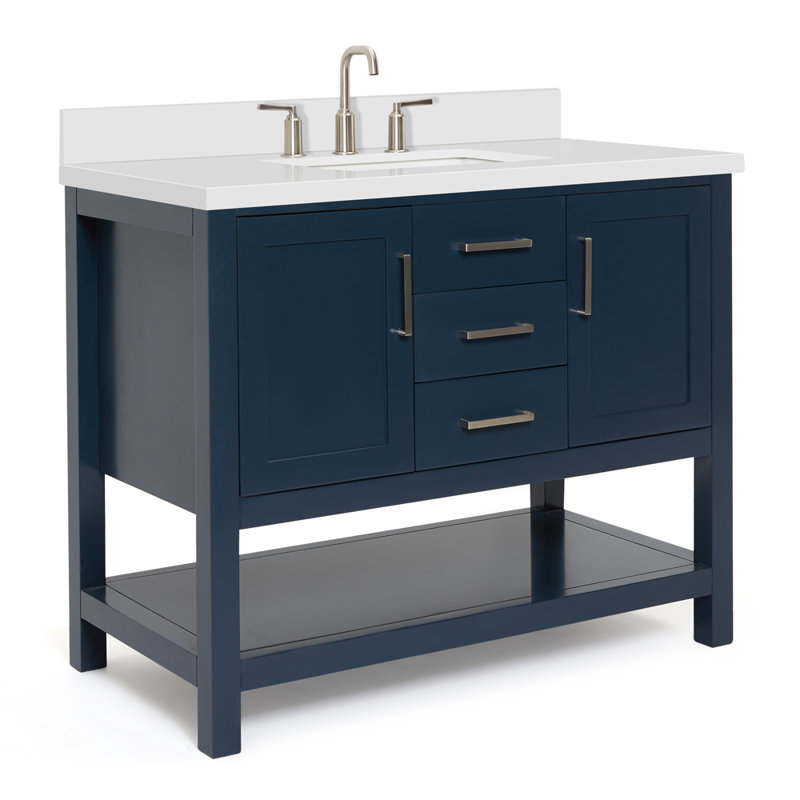 Bayhill 43'' W Single Vanity, Midnight Blue