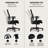 HON Ignition 2.0 ReActiv Ergonomic Office Chair, Advanced Tilt, Black Frame, Black-119729028-119729033-119729034