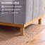Canapé modulaire rembourré 3 places avec repose-pieds 66,5 po Milsap-132395255