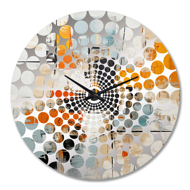 Machell - Horloge murale peinture abstraite, Grand