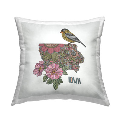 Polyester/Polyester Blend Throw Square Pillow Cover & Insert by Valentina Harper