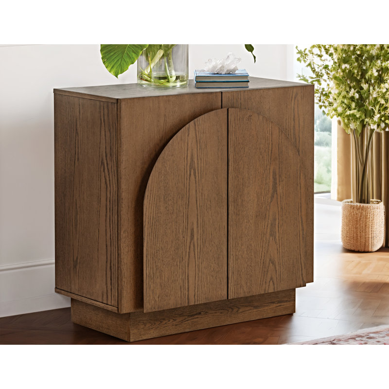  Crédence modulaire en bois massif 4 pièces Aurelie, Brun