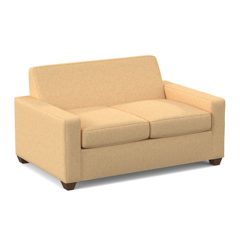 Avery 72" Square Arm Sofa, Montana Walnut, Dorset Camel