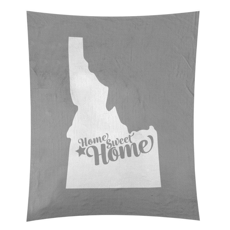 Tapisserie Home Sweet Boise, H 27,5 po x l 37,5 po, Gris