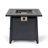 28-Inch Iron Square Propane Fire Pit Table