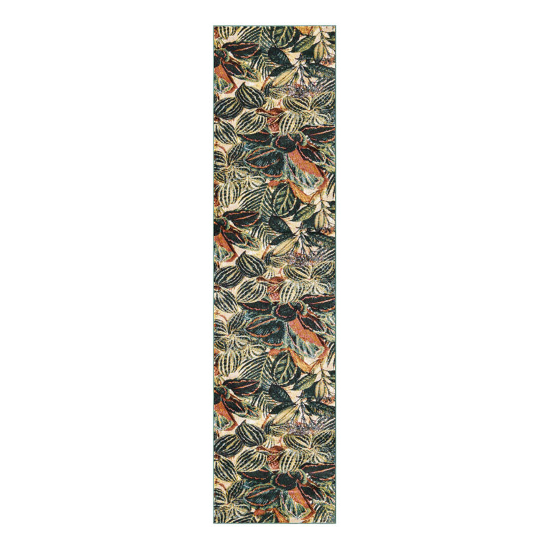 Herlong Floral Indoor Rug, Runner 2' x 8'