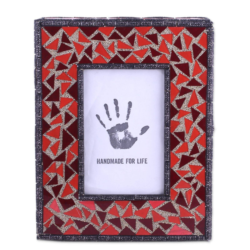 Jiminez Red Glass Matte Picture Frame