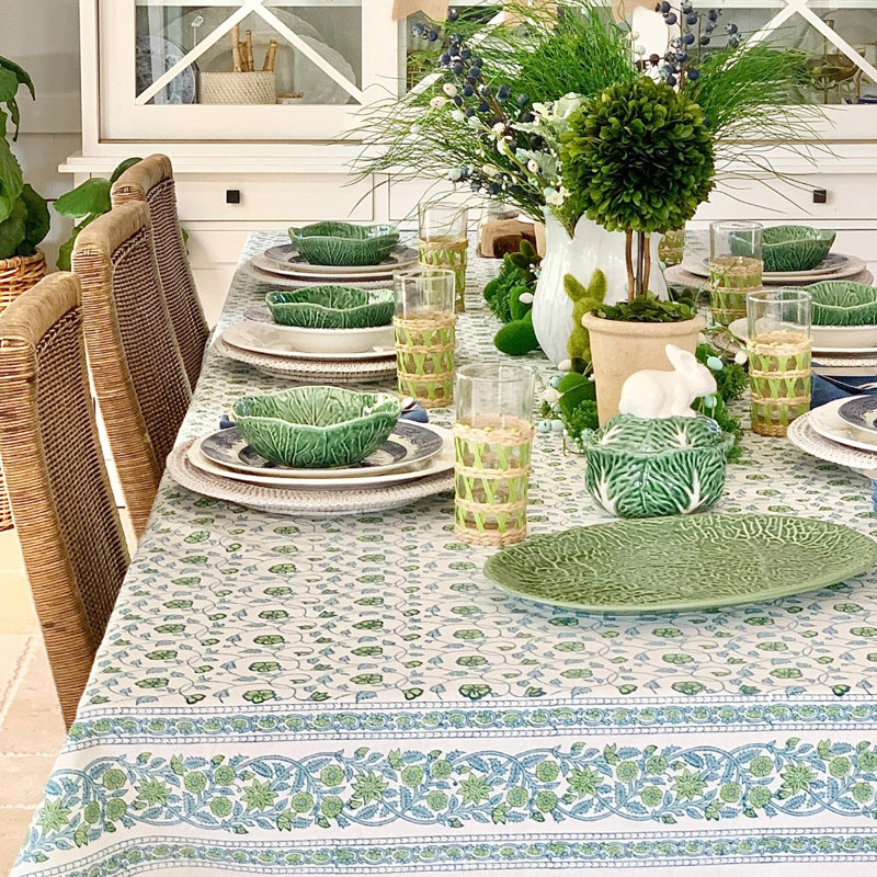 Sea Breeze Rectangular Tablecloth, 70" D x 108" L